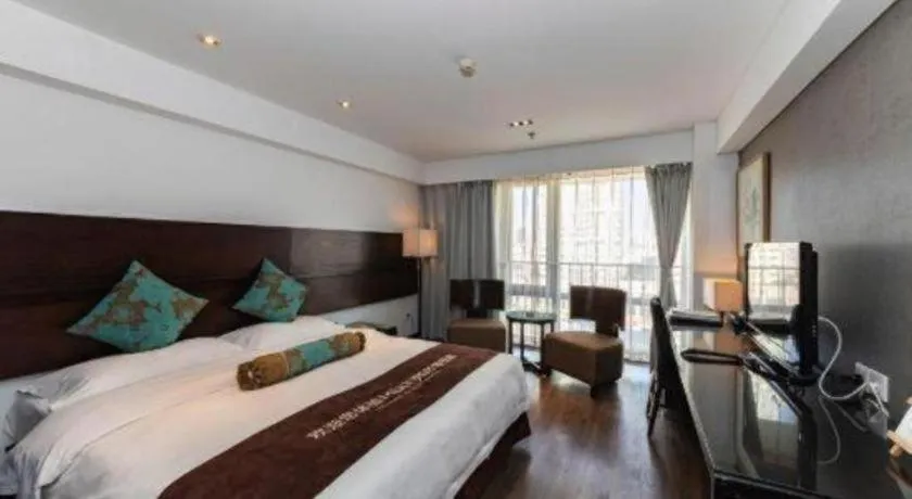 Bed in Tianjin Juchuan Lily Hotel