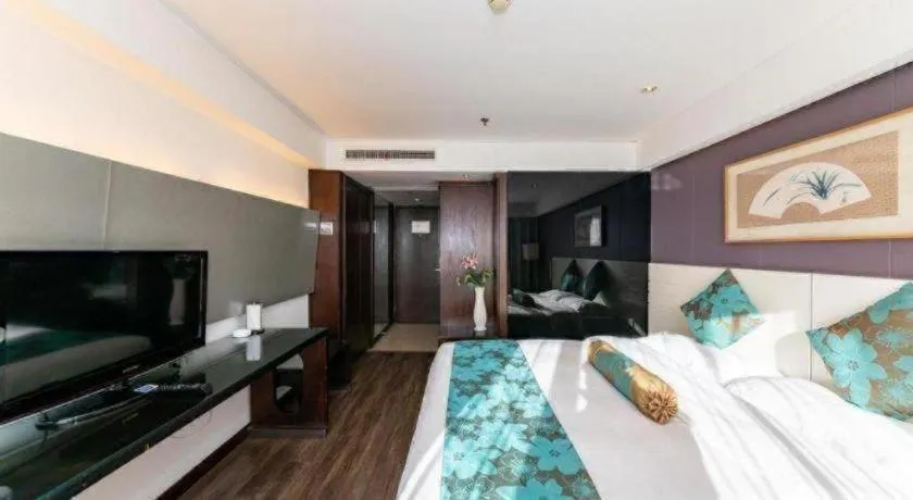 Bed in Tianjin Juchuan Lily Hotel