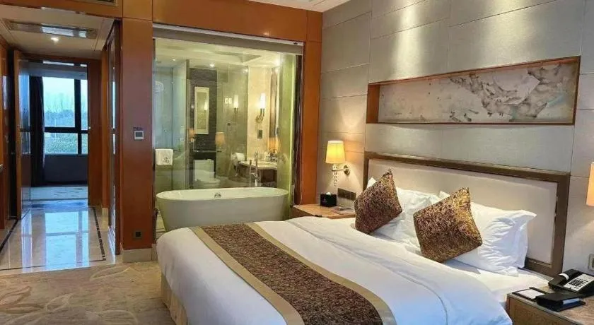 Bed in Mingdu Ziwei Garden Hotel