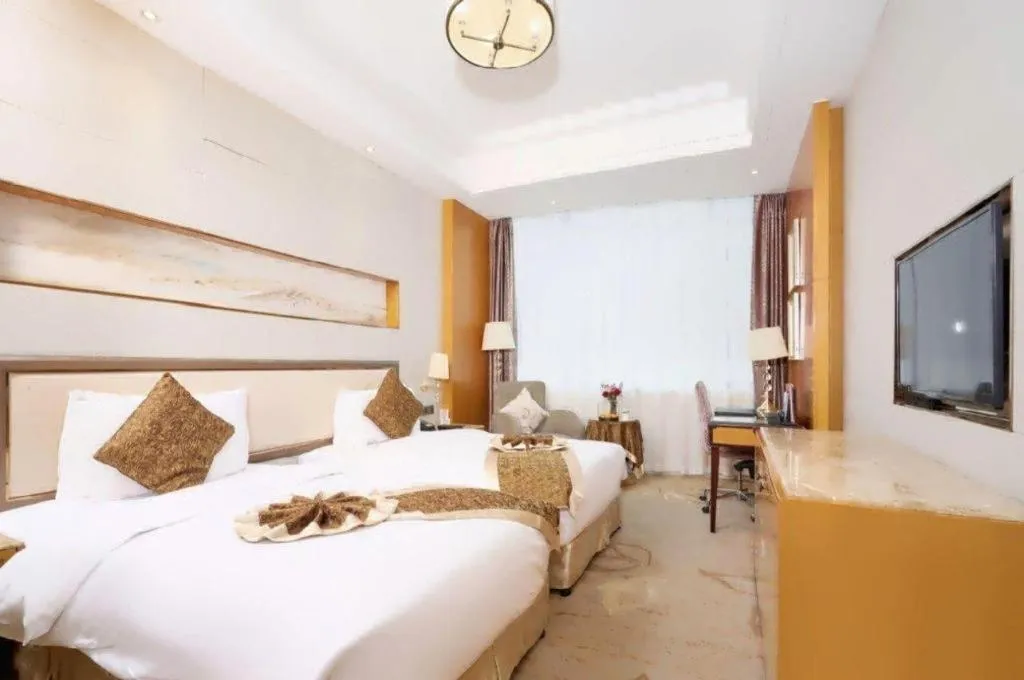 Bed in Mingdu Ziwei Garden Hotel