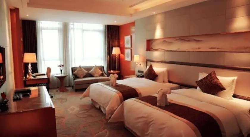 Bed in Mingdu Ziwei Garden Hotel