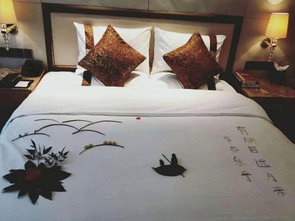 Bed in Mingdu Ziwei Garden Hotel