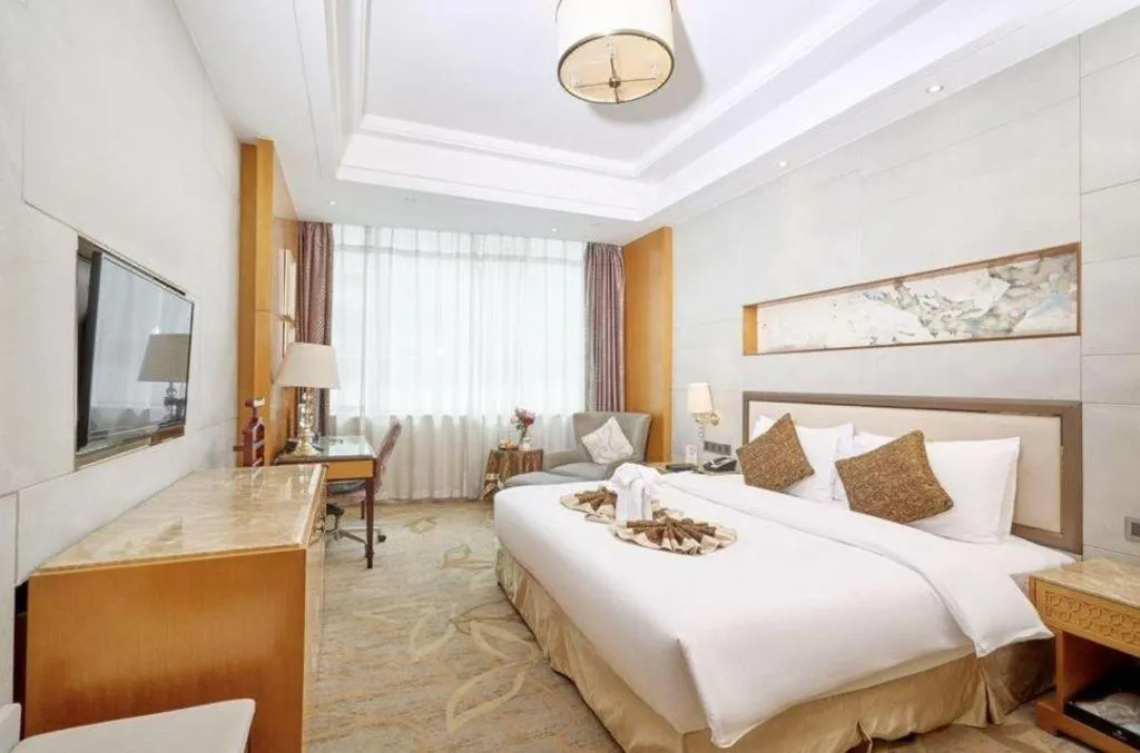 Bed in Mingdu Ziwei Garden Hotel