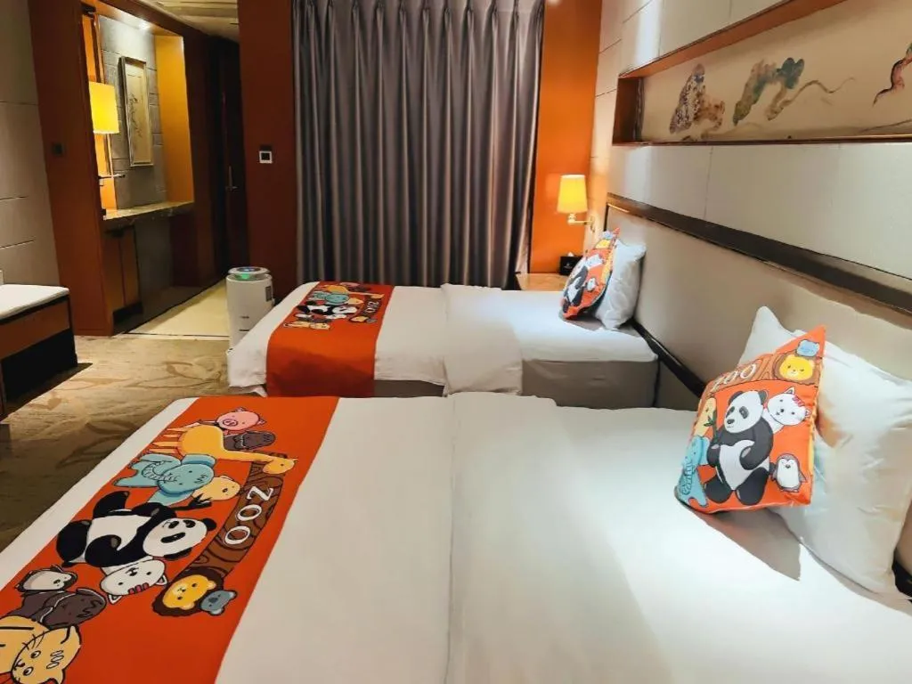 Bed in Mingdu Ziwei Garden Hotel