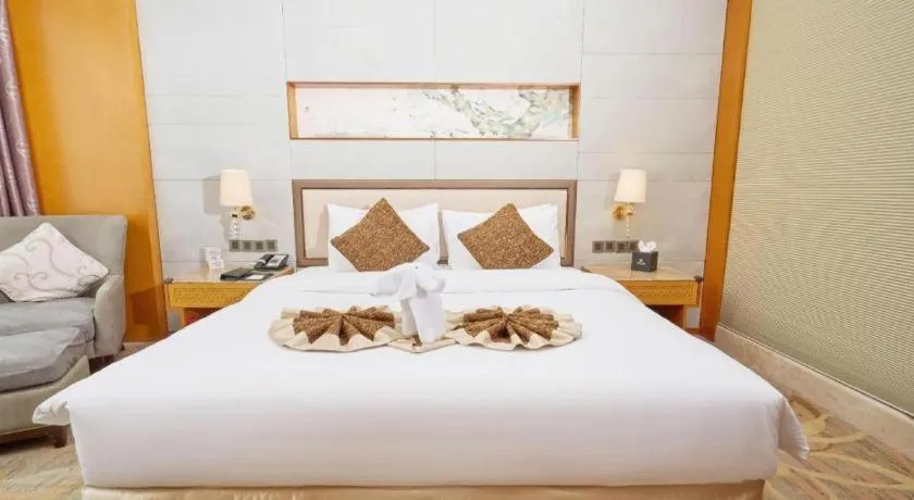 Bed in Mingdu Ziwei Garden Hotel