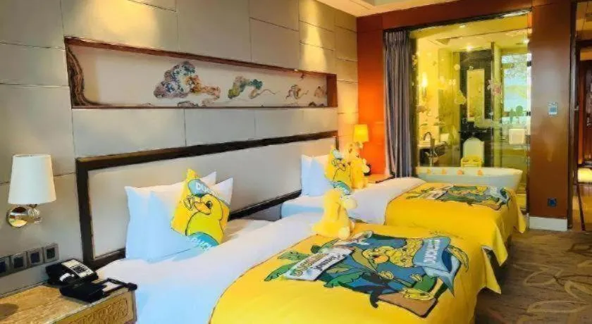 Bed in Mingdu Ziwei Garden Hotel