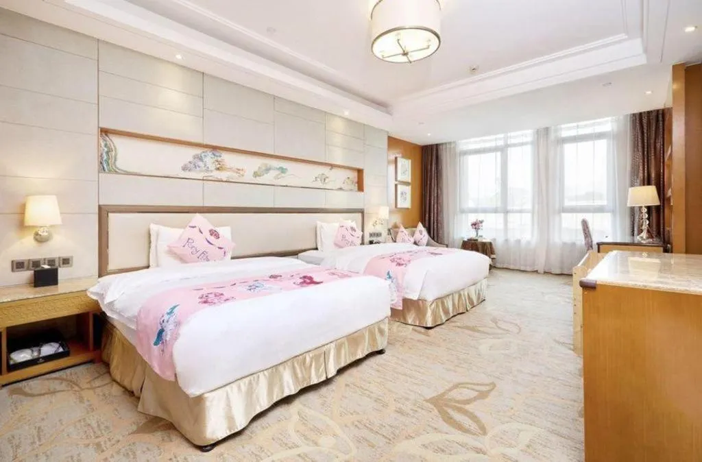 Bed in Mingdu Ziwei Garden Hotel