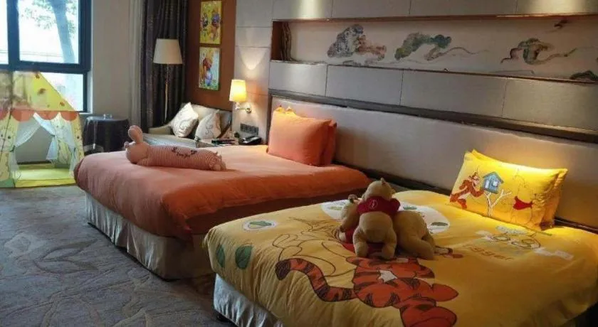 Bed in Mingdu Ziwei Garden Hotel