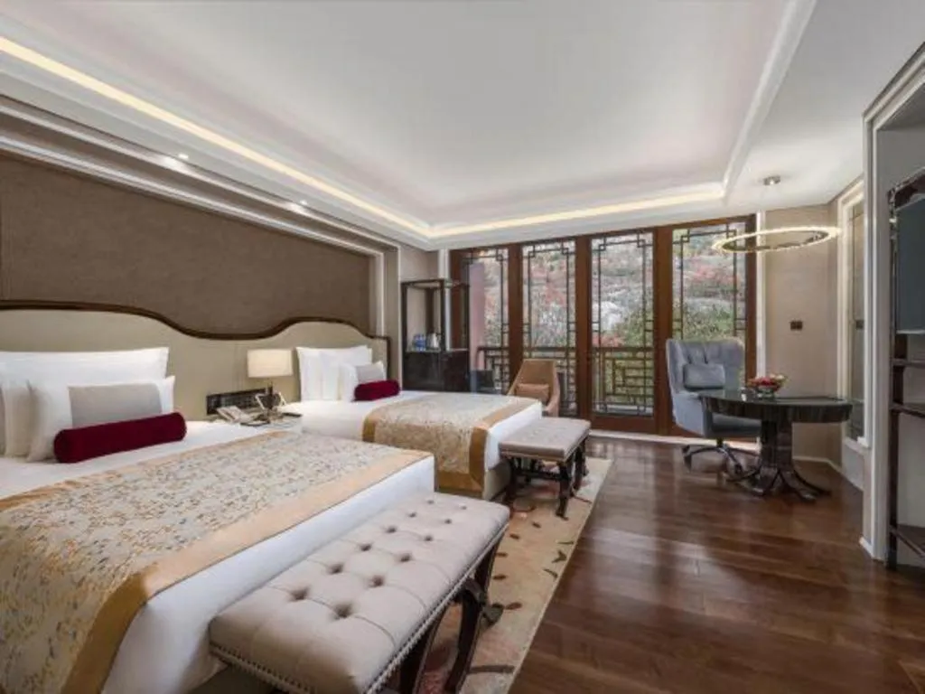 Bed in Grand Bay Hotel Beijing