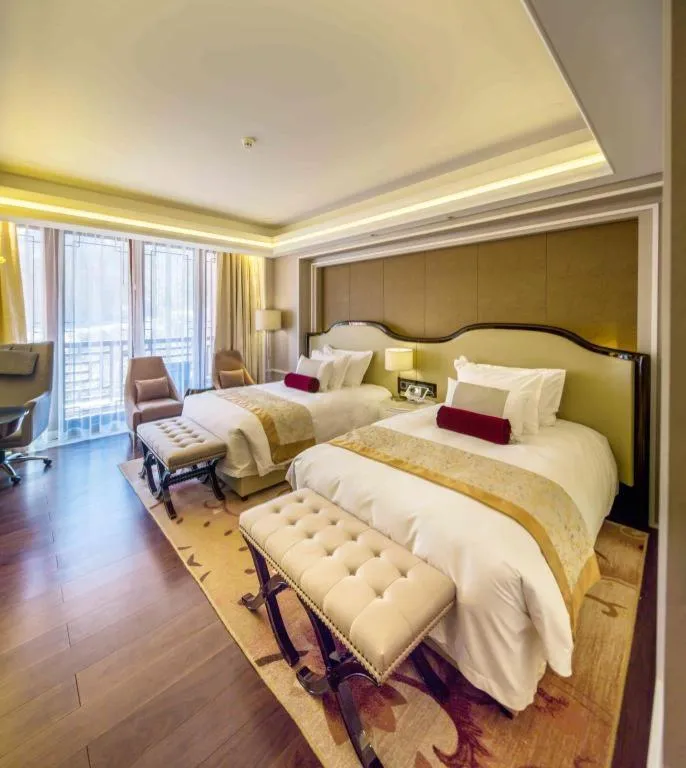 Bed in Grand Bay Hotel Beijing