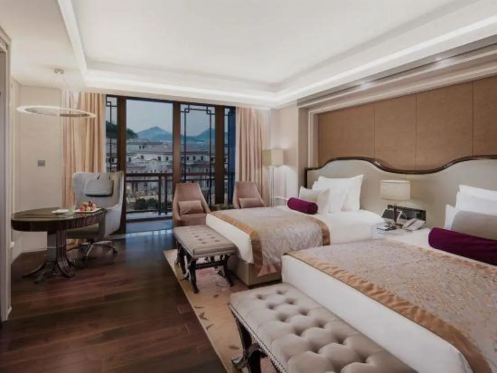 Bed in Grand Bay Hotel Beijing