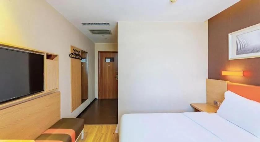 Bed in IU Hotel Tianjin Youyi Road Meijiang Exhibition Meiniu Metro Station