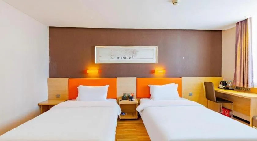 Bed in IU Hotel Tianjin Youyi Road Meijiang Exhibition Meiniu Metro Station