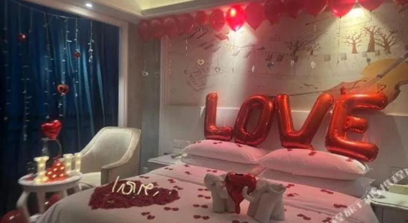 Bed in Vienna Hotel Guiyang Jiaxiulou Jichang Road