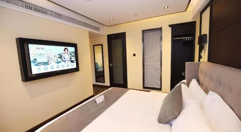 Bed in Xana Hotelle Chengdu East Railway Station Kaide Plaza