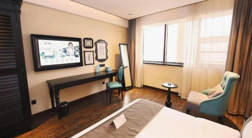 Bed in Xana Hotelle Chengdu East Railway Station Kaide Plaza