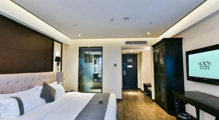 Bed in Xana Hotelle Chengdu East Railway Station Kaide Plaza
