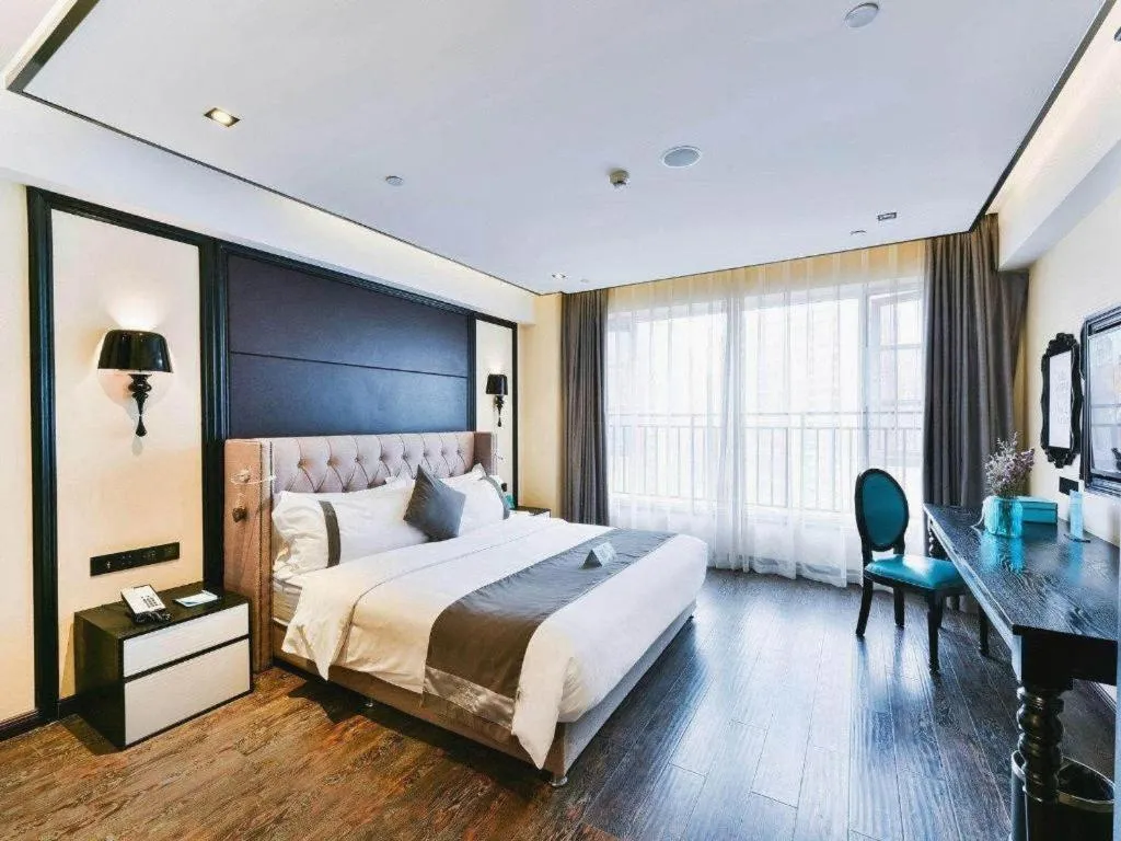 Bed in Xana Hotelle Chengdu East Railway Station Kaide Plaza