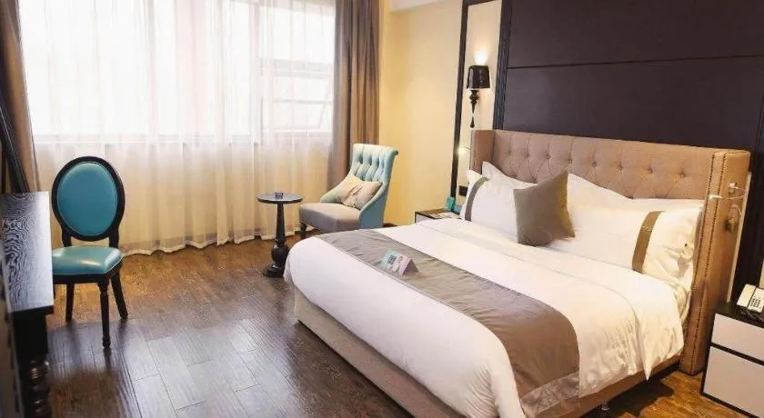 Bed in Xana Hotelle Chengdu East Railway Station Kaide Plaza