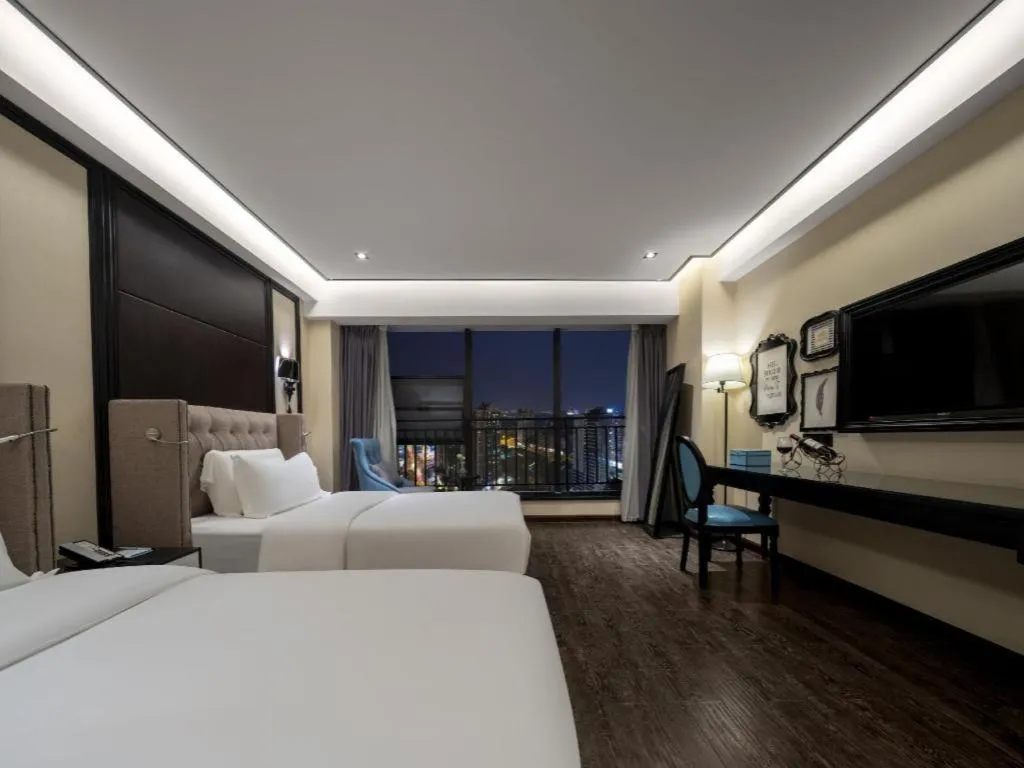 Bed in Xana Hotelle Chengdu East Railway Station Kaide Plaza