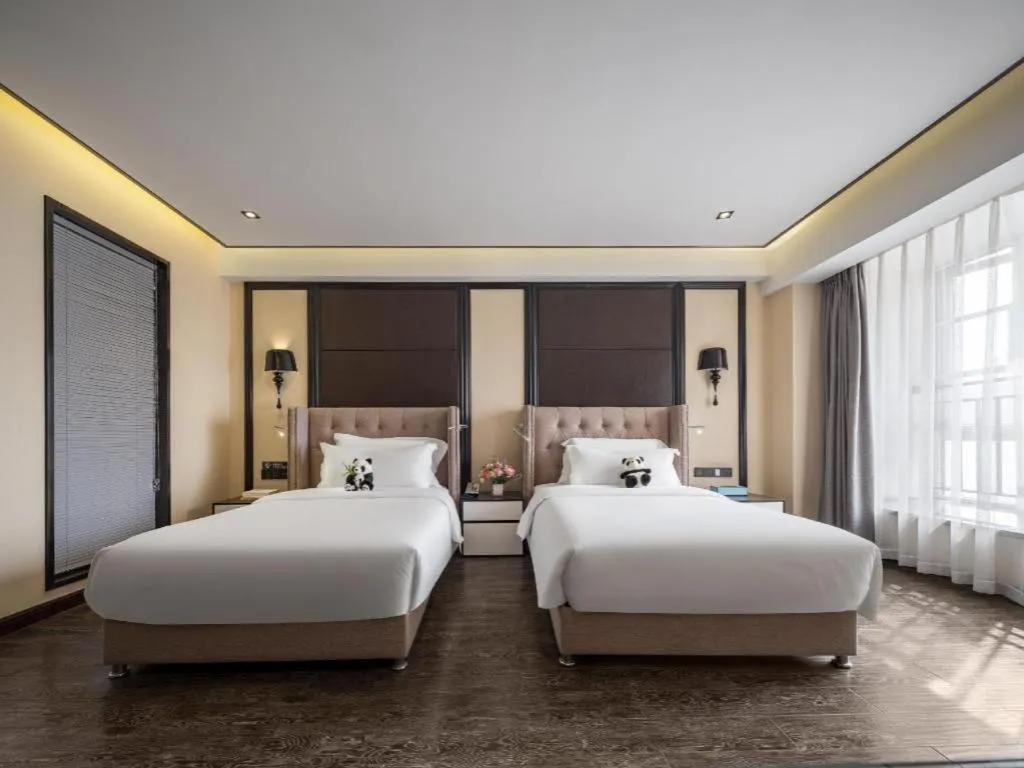 Bed in Xana Hotelle Chengdu East Railway Station Kaide Plaza