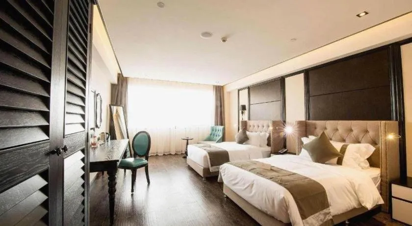 Bed in Xana Hotelle Chengdu East Railway Station Kaide Plaza