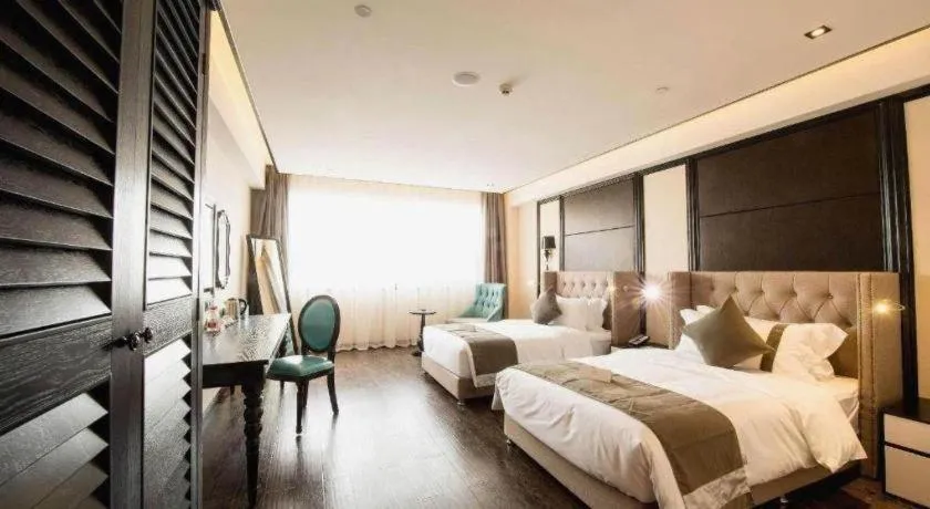 Bed in Xana Hotelle Chengdu East Railway Station Kaide Plaza