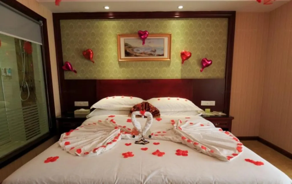 Bed in Vienna Hotel Hengyang Zhengxiang District Nanhua University