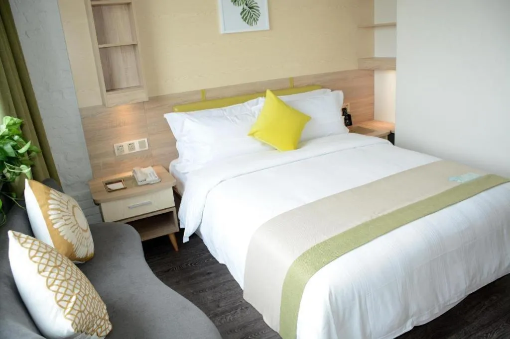 Bed in Shanshui Trends Hotel Temple of Heaven Branch