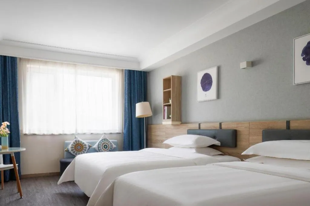 Bed in Shanshui Trends Hotel Temple of Heaven Branch