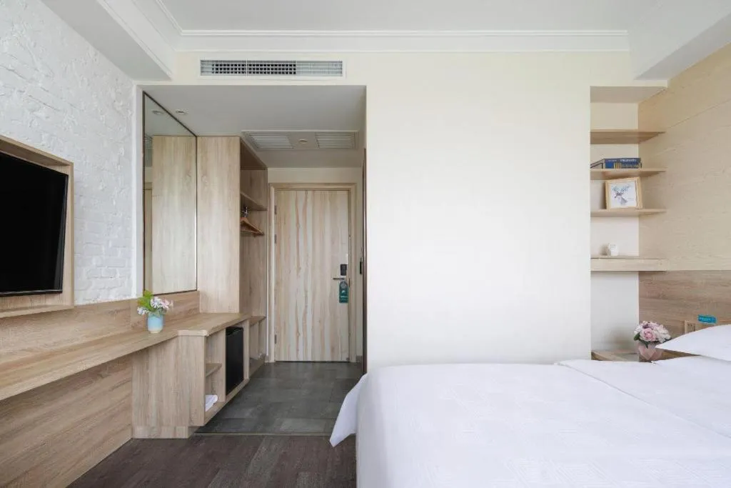 Bed in Shanshui Trends Hotel Temple of Heaven Branch