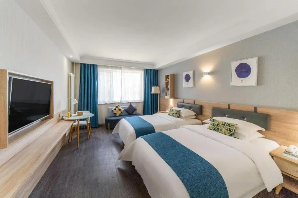 Bed in Shanshui Trends Hotel Temple of Heaven Branch