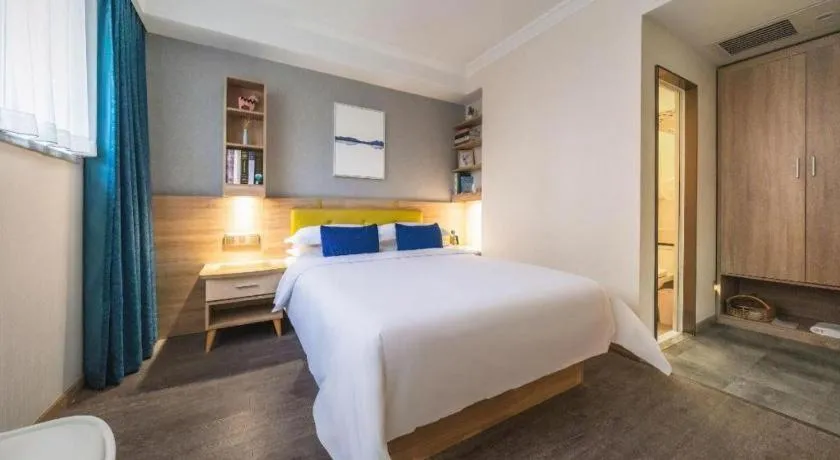 Bed in Shanshui Trends Hotel Temple of Heaven Branch