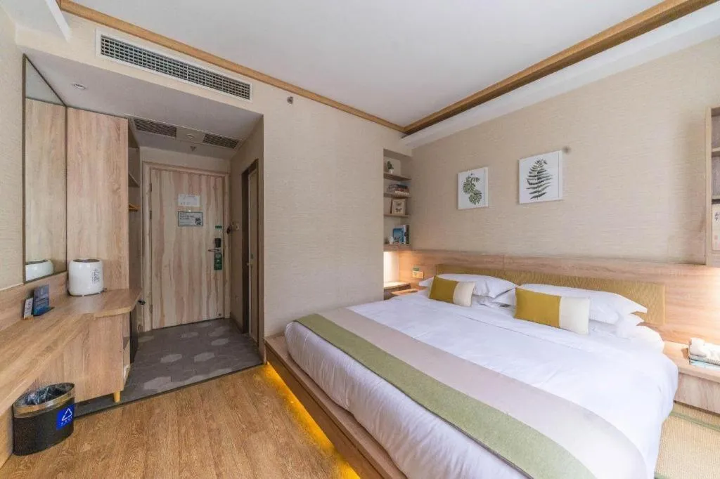 Bed in Shanshui Trends Hotel Temple of Heaven Branch