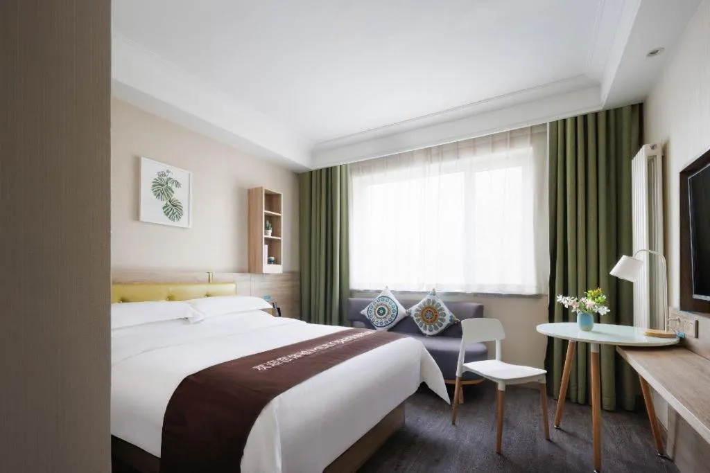 Bed in Shanshui Trends Hotel Temple of Heaven Branch