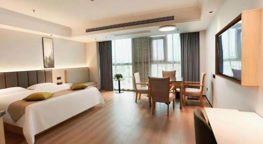 Bed in GreenTree Inn Maanshan Hanshan District Jiuwu Square Hotel