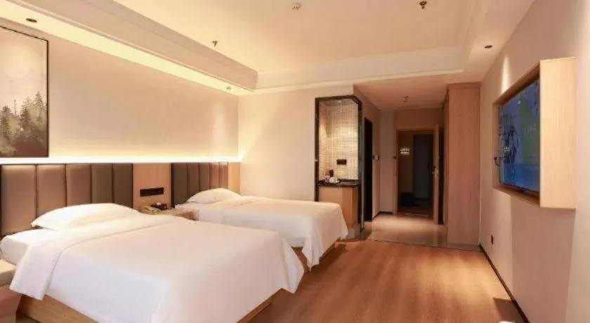 Bed in GreenTree Inn Maanshan Hanshan District Jiuwu Square Hotel