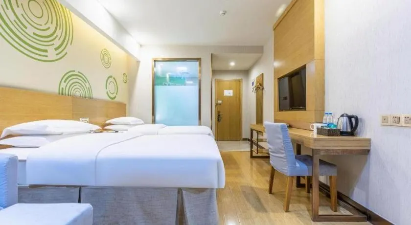 Bed in GreenTree Inn Hefei Government Cultural District South District Provincial Hospital Nanqu Hotel