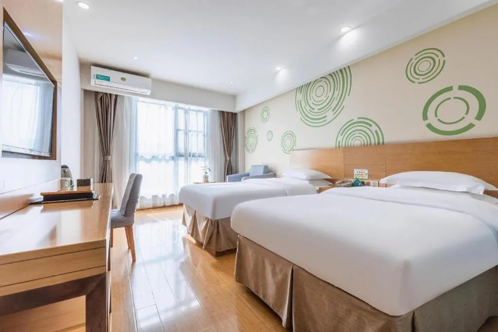 Bed in GreenTree Inn Hefei Government Cultural District South District Provincial Hospital Nanqu Hotel