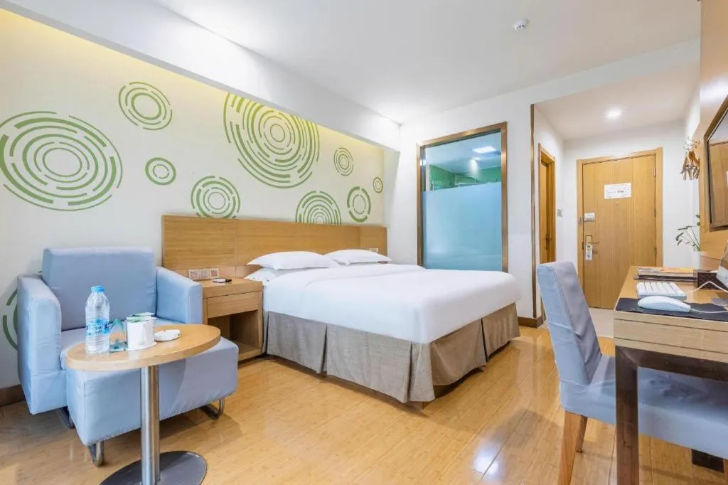 Bed in GreenTree Inn Hefei Government Cultural District South District Provincial Hospital Nanqu Hotel