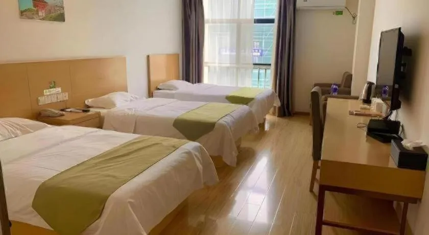 Bed in GreenTree Alliance Suzhou Zhangjiagang Nanfeng Town Hotel