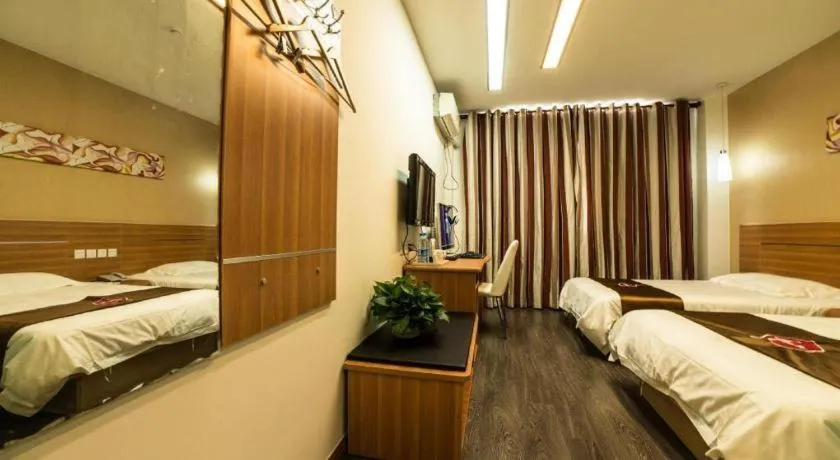 Bed in Thank Inn Plus Hotel Wuxi Xishan District Leather City