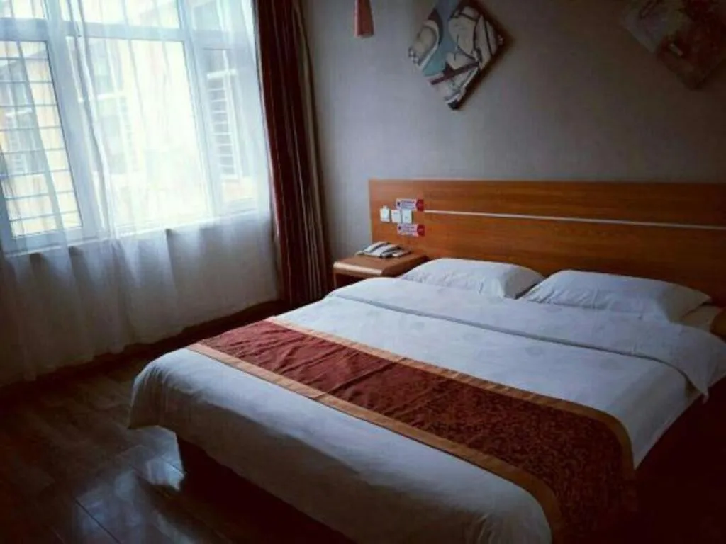 Bed in Thank Inn Hotel Hebei Hengshui Ronghua North Street