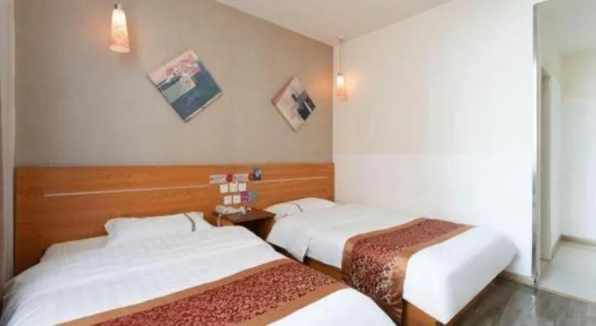 Bed in Thank Inn Hotel Hebei Hengshui Ronghua North Street