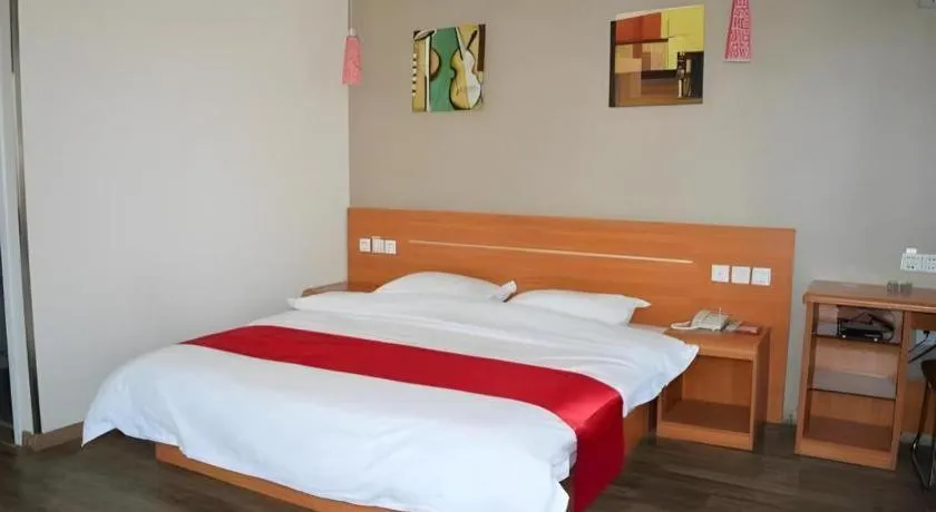 Bed in Thank Inn Hotel Hebei Hengshui Ronghua North Street