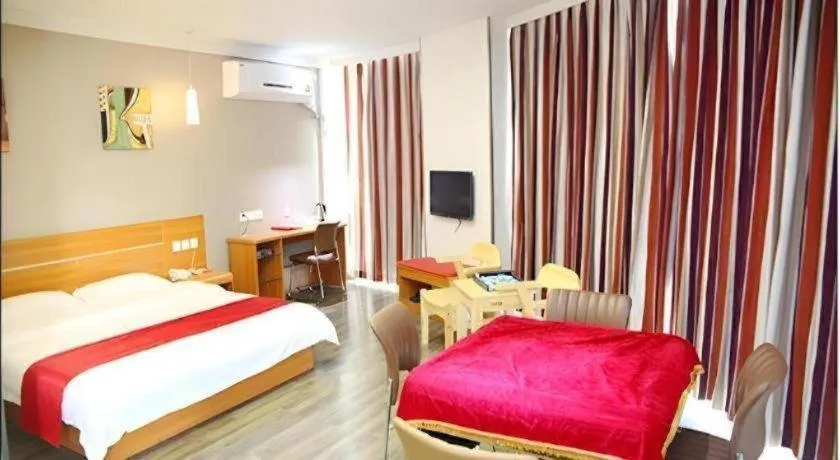 Bed in Thank Inn Hotel Hebei Hengshui Ronghua North Street