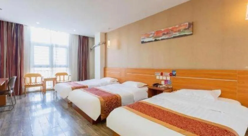 Bed in Thank Inn Hotel Hebei Hengshui Ronghua North Street