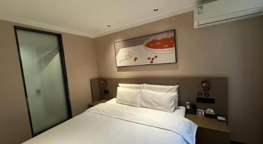 Bed in Thank Inn Hotel Hebei Hengshui Ronghua North Street