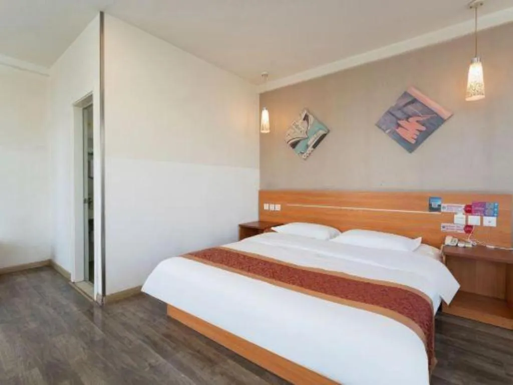 Bed in Thank Inn Hotel Hebei Hengshui Ronghua North Street