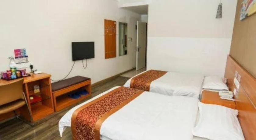 Bed in Thank Inn Hotel Hebei Hengshui Ronghua North Street